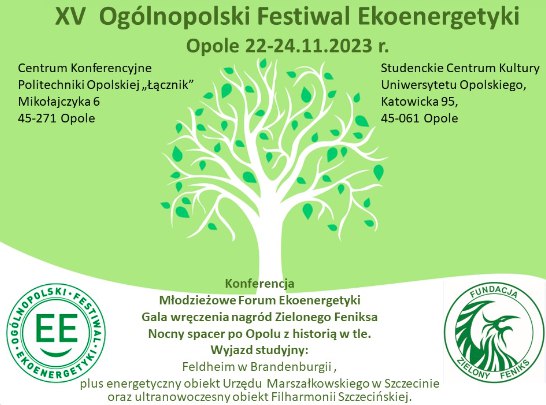 Zapraszamy na XV Ogólnopolski Festiwal Ekoenergetyki